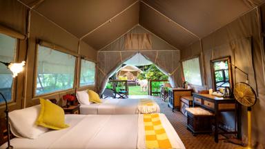 Thailand_Kanchanaburi_Hin_Tok_River_Camp_Hotelkamer_Twin