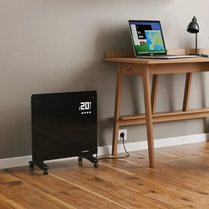 Convectorkachel – 1000W – Zwart