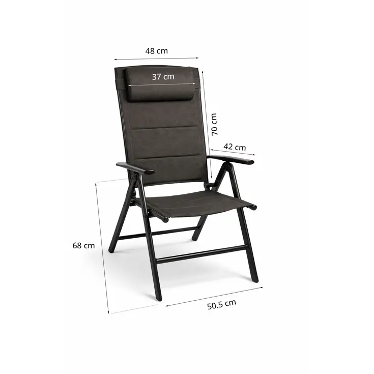 Luma Verstelbare Aluminium Tuinstoelen 2x