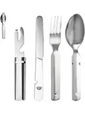 Reisbestek Set – Campingbestek To-Go Zilver