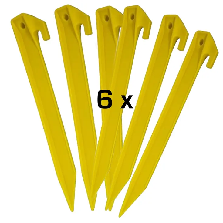 Tentharingen - 23 Cm Geel - 6 Stuks -