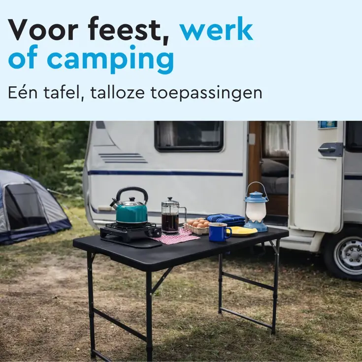 Campingtafel - inklapbare tafel - 120x60x74cm