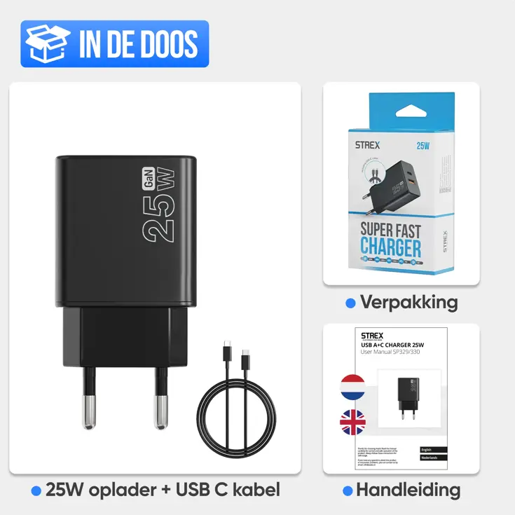Oplader - Fast Charger