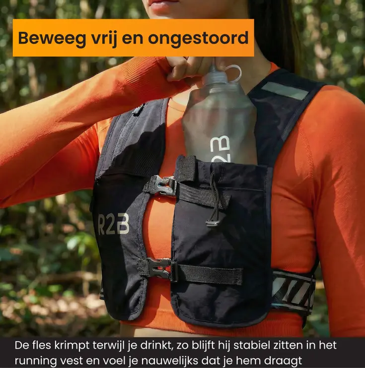 Hardloopvest met Soft Flask (500 ML)