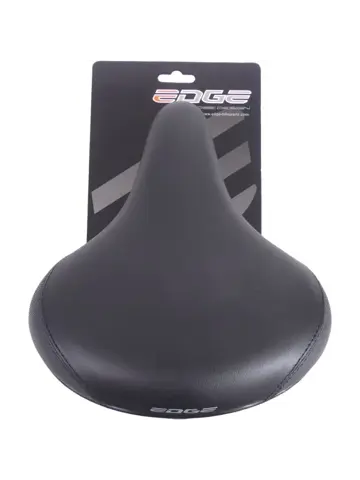 Edge Fietszadel Stad Protect - Zwart