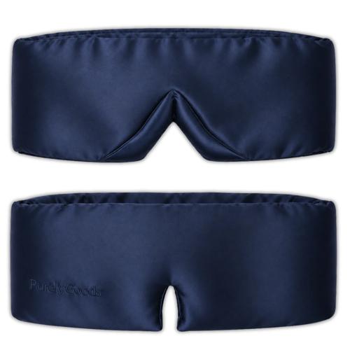 Zijden Slaapmasker - Verduisterend - Donkerblauw