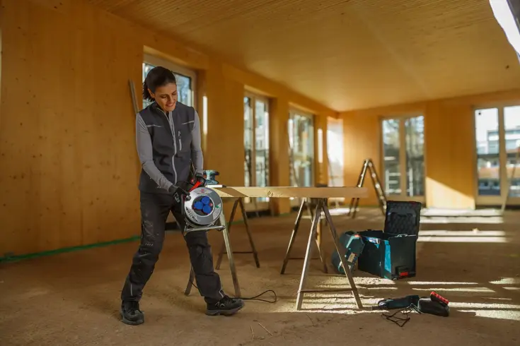 Kabelhaspel 25m met 3 waterdichte stopcontacten