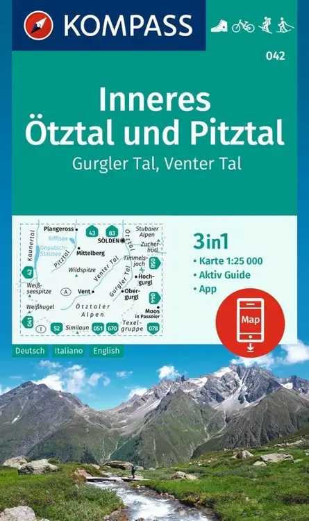 Wandelkaart WK042 Inneres Ötztal