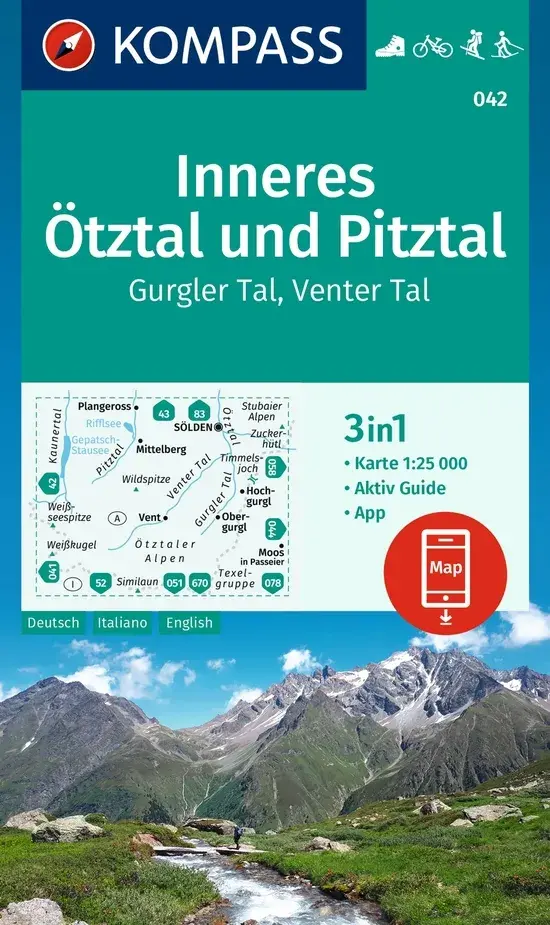 Wandelkaart WK042 Inneres Ötztal