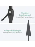 Parasol – 270 cm – Donkergrijs