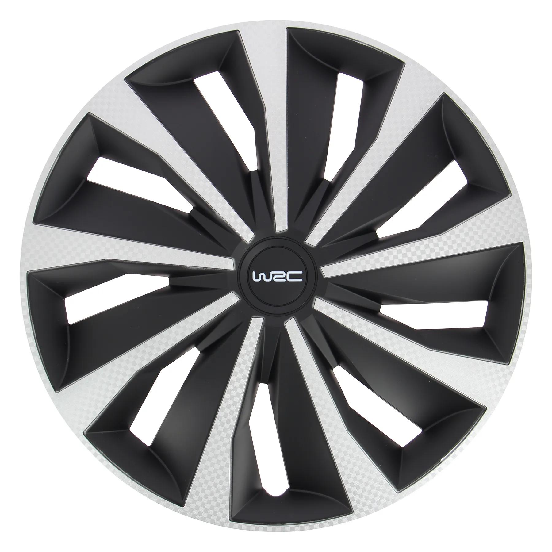 Wrc  Wieldoppen 15"  carbon look 4 stuks  Zwart main product image