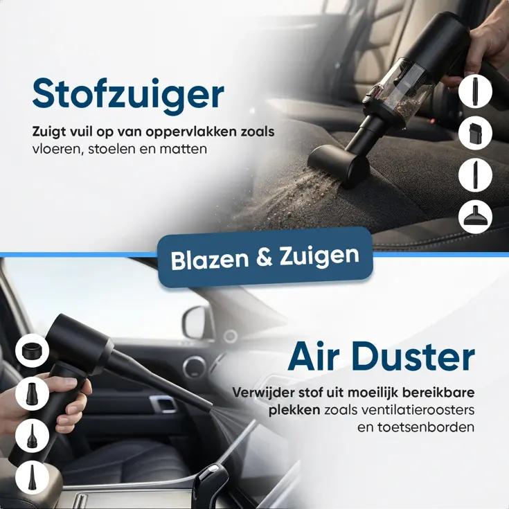 2-in-1 Auto Stofzuiger Pro - Opvouwbaar