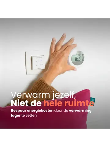 Qnuss Warmtekussen Fluweel 45x45