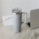 Thermosbeker AYA&IDA Thermocup with staw 885 ml