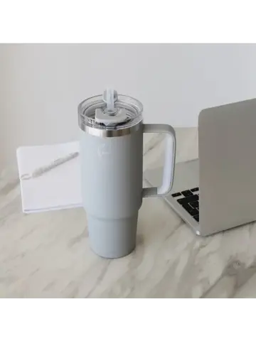 Thermosbeker AYA&IDA Thermocup with staw 885 ml