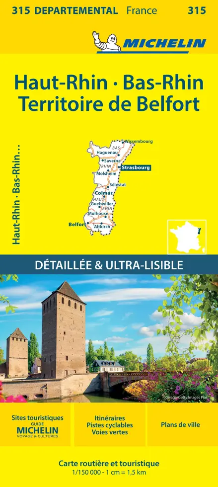 Wegenkaart Local 315 Bas-Rhin