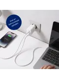 Krachtige 20W USB A & USB C Adapter Wit