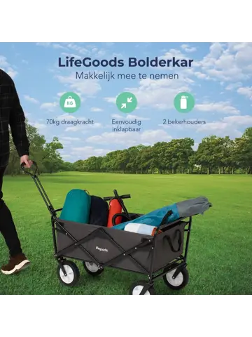 LifeGoods Bolderkar – 70KG