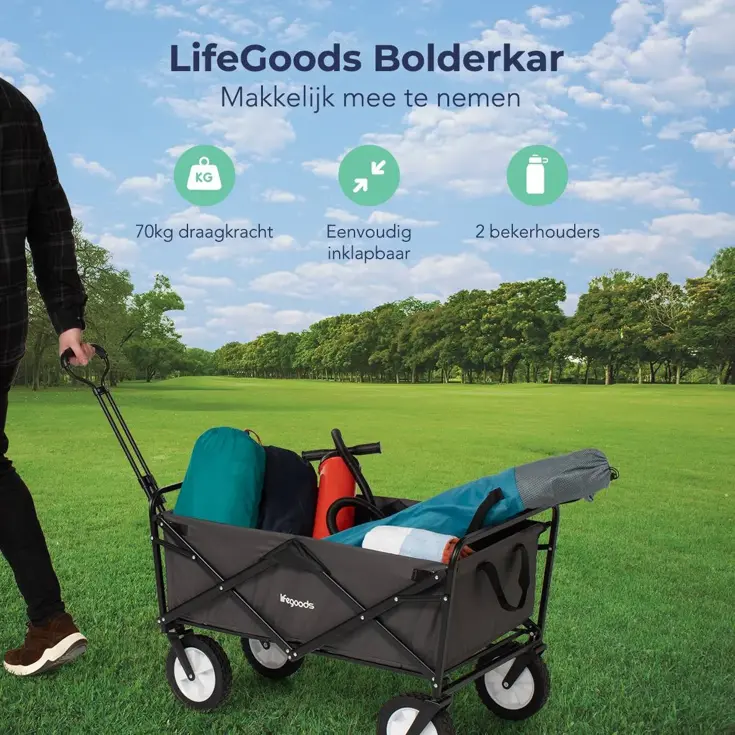 LifeGoods Bolderkar – 70KG