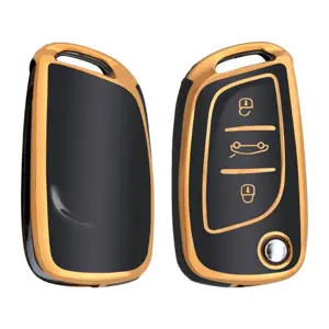 Dutch Shield Sleutelhoesje  Citroën goud C3