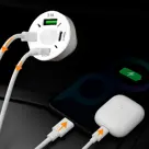 R2B Autolader USB C & USB A - Snellader - Wit