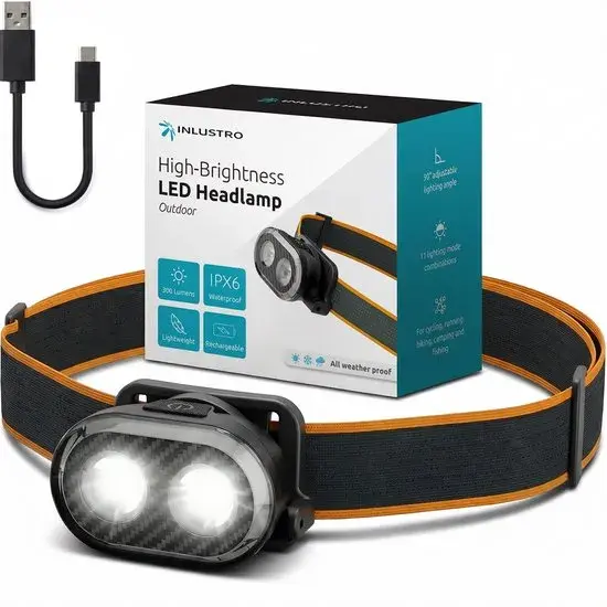LED Hoofdlamp - IPX6 - USB-C
