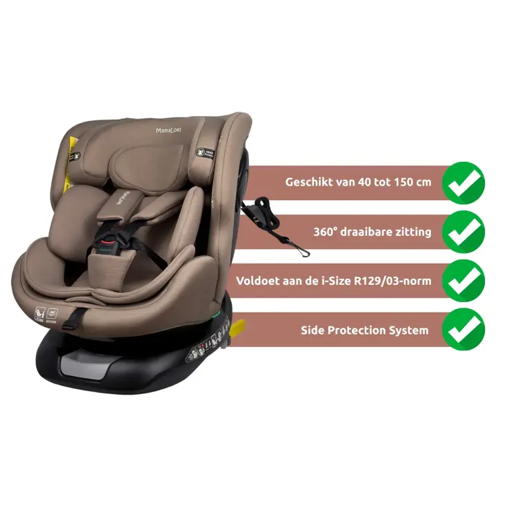 Joah Zwart 40-150 cm 360° i-Size