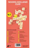ANWB Fiets en wandelknooppuntenkaart N1 Noord-Holland zuid
