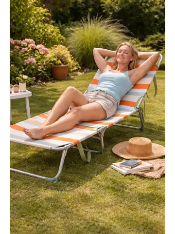 Ligbed 2x - Aluminium - Opvouwbaar -