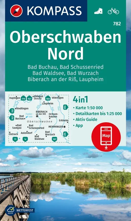 Wandelkaart WK782 Oberschwaben Nord