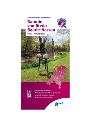 ANWB Wandelkaart Baronie van Breda en Baarle-Nassau
