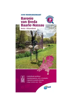 ANWB Wandelkaart Baronie van Breda en Baarle-Nassau