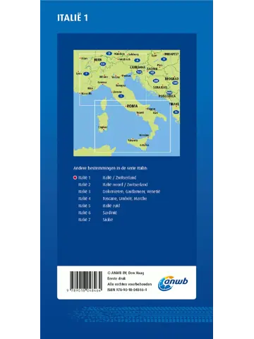 ANWB Wegenkaart Italie en Zwitserland