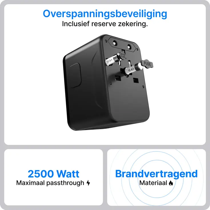 Travel Y35 - Wereldstekker - 35W 170+ landen