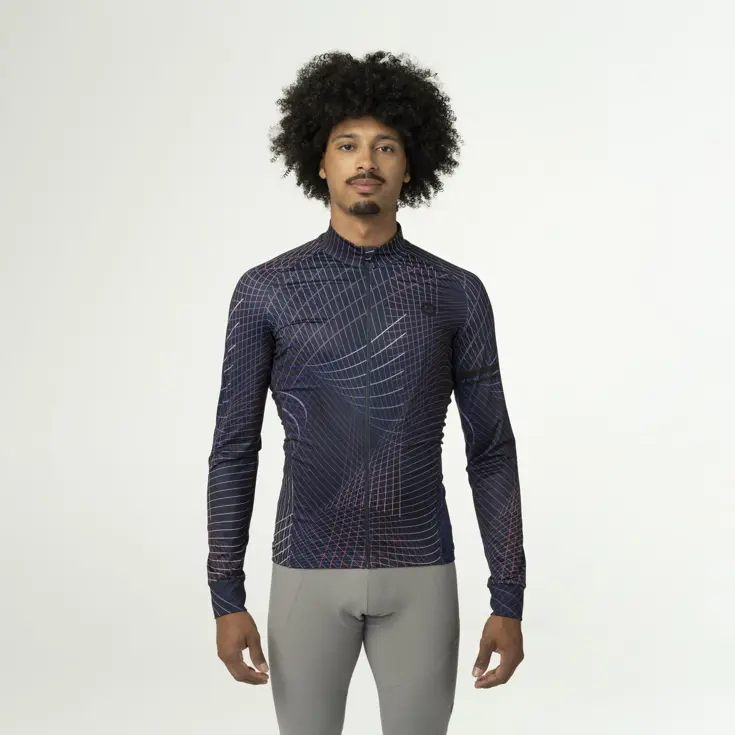 Nocturnal Lines Fietsshirt Lange Mouwen Heren