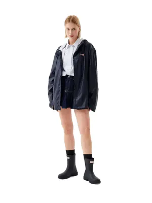 Izzy PU Hooded Jacket - Jas - Unisex - Hunter