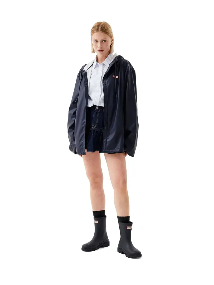 Izzy PU Hooded Jacket - Jas - Unisex - Hunter