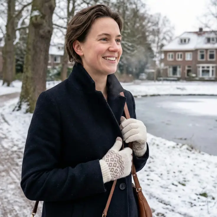 Touchscreen Handschoenen Winter - Wit