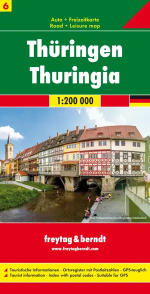 Wegenkaart Duitsland 6 - Thüringen