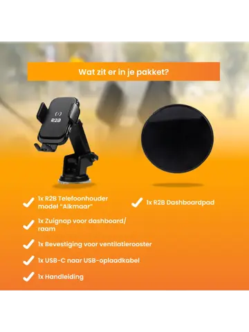 Telefoonhouder Auto Zuignap + Dashboardpad