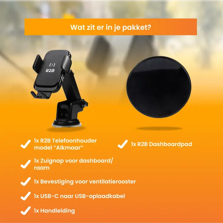 Telefoonhouder Auto Zuignap + Dashboardpad