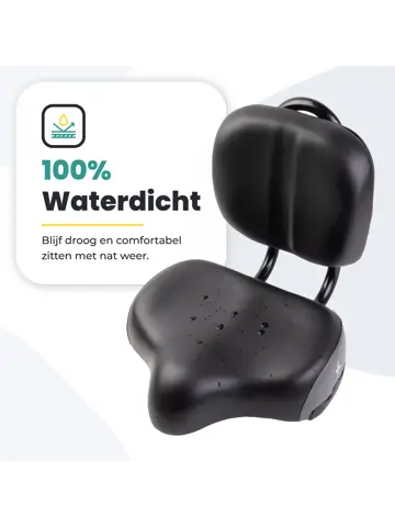 Voltano Fietszadel met Rugleuning