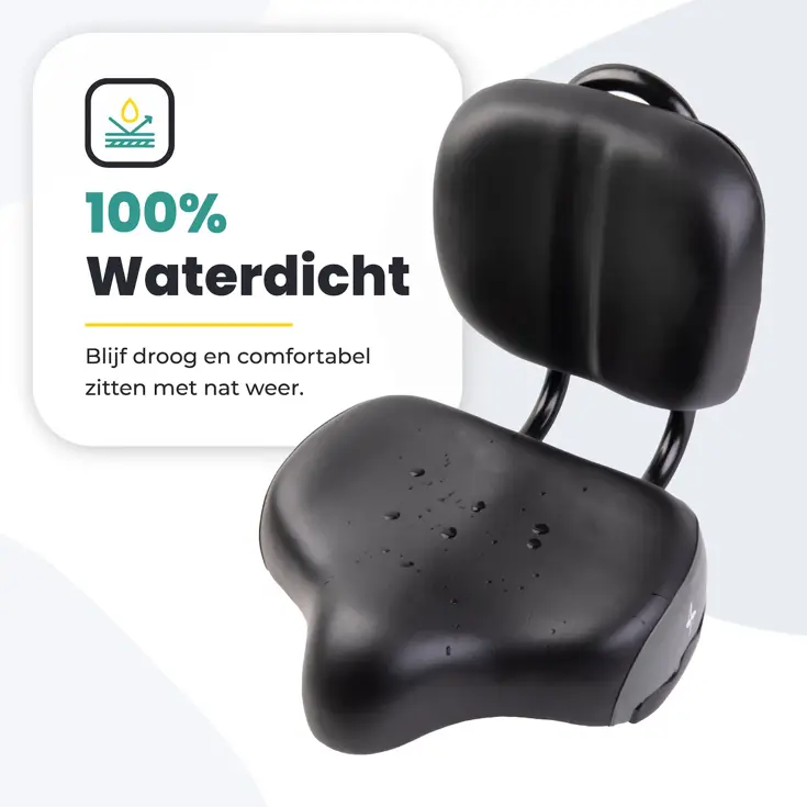 Voltano Fietszadel met Rugleuning