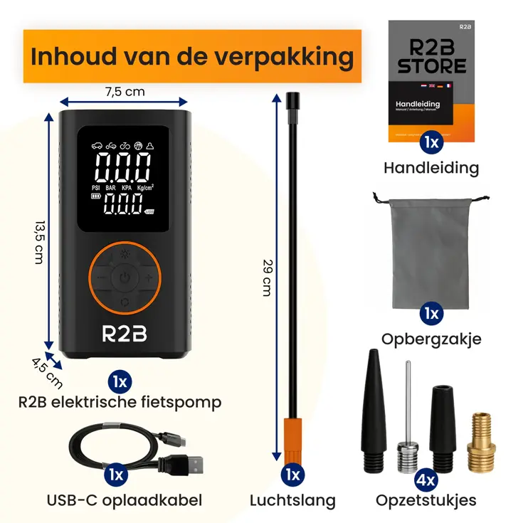 Elektrische Fiets pomp & Lucht compressor Auto