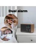 DAB46DG DAB+/FM Radio Wekkerfunctie