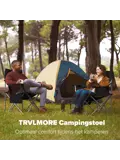 Campingstoel XL – Zwart