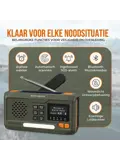 Noodradio Solar Opwindbaar - DAB+/FM - 4500mAh