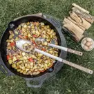 Petromax Serveerlepel 30 cm – RVS/Walnoot