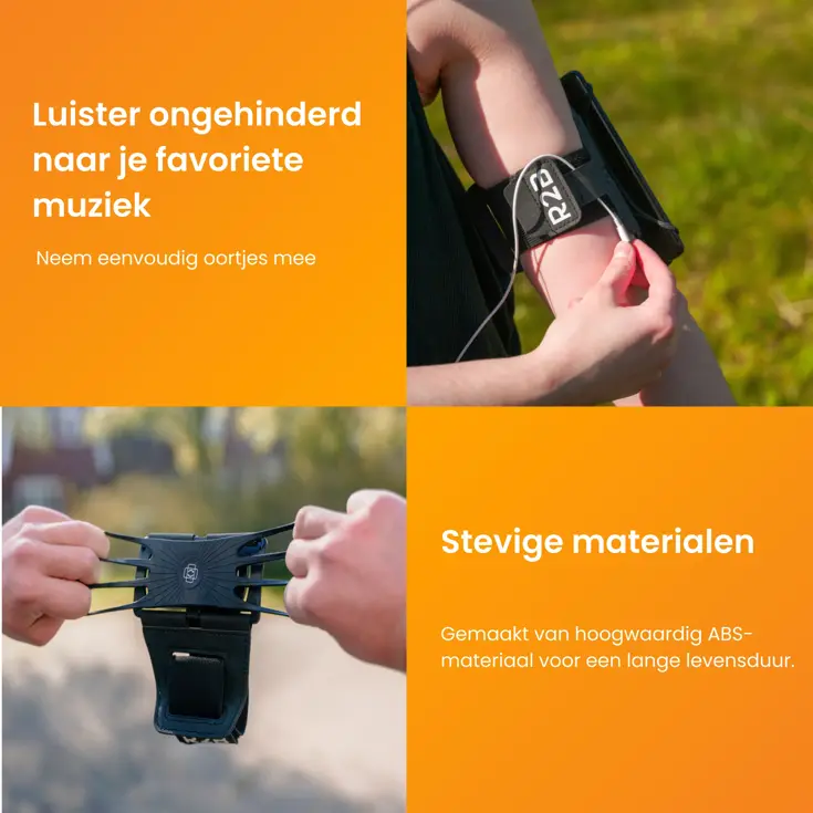 Hardloop telefoonhouder met 360° rotatie