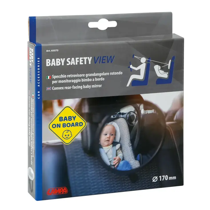 Baby achteruitkijkspiegel 170 mm veiligheid